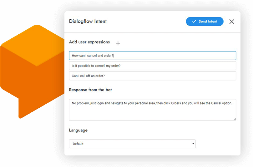 Intention Dialogflow